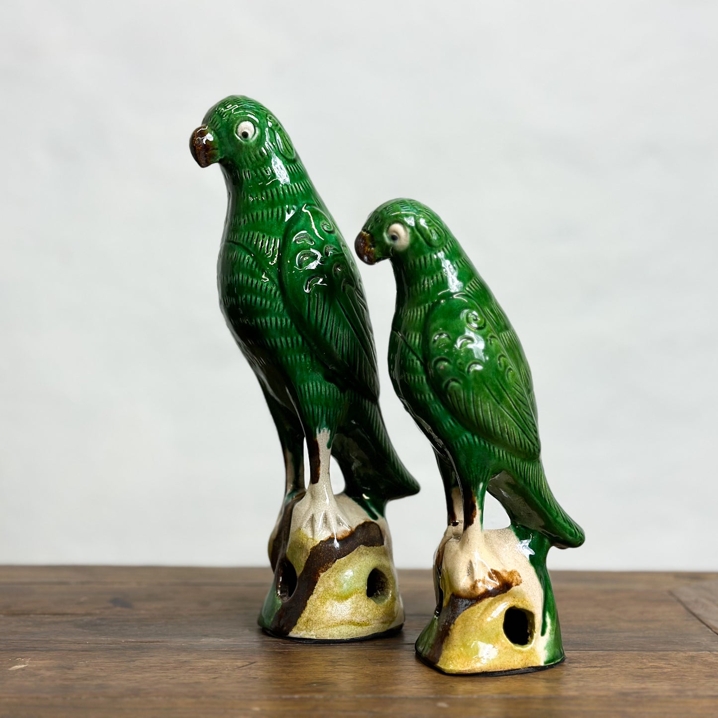 Glazed Porcelain Parrot