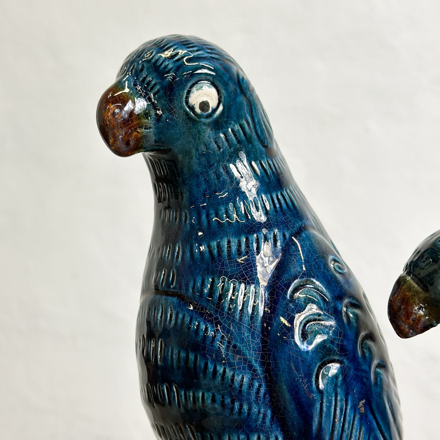 Glazed Porcelain Parrot