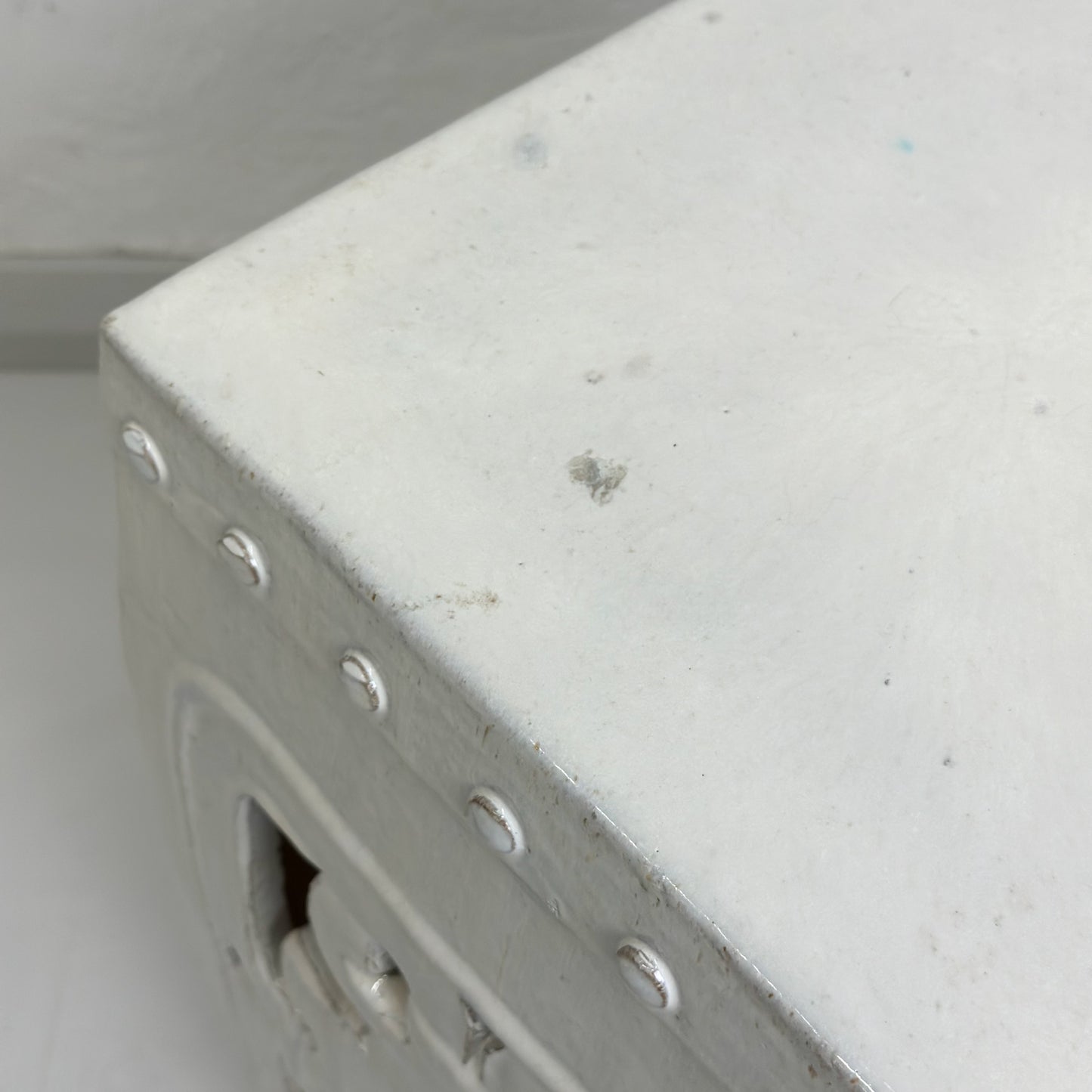 Fret Square Porcelain Stool