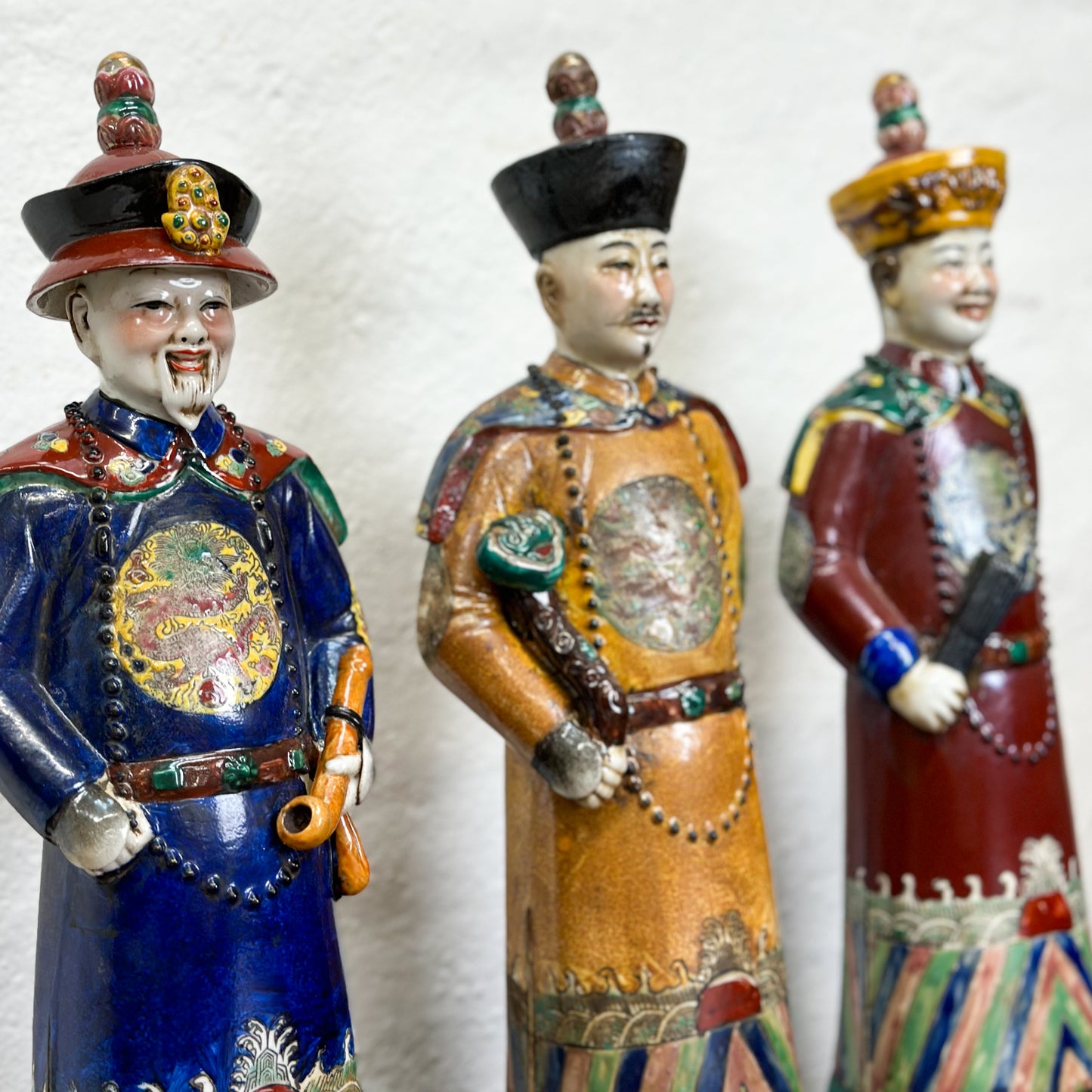 Large Coloured Qing Emperor Set