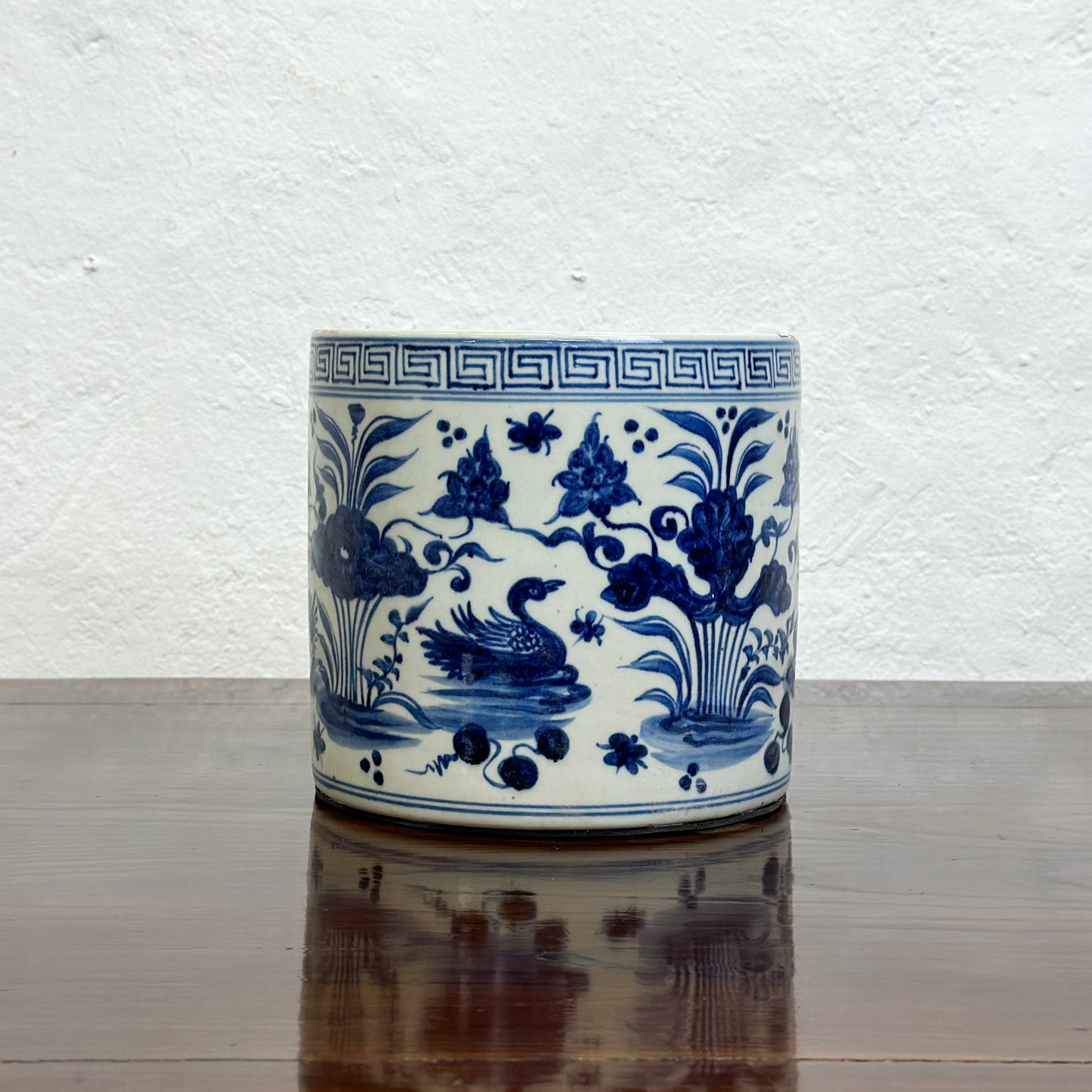 Blue-and-White-Porcelain-Paint-Brush-Holder-Floral-Botanical3