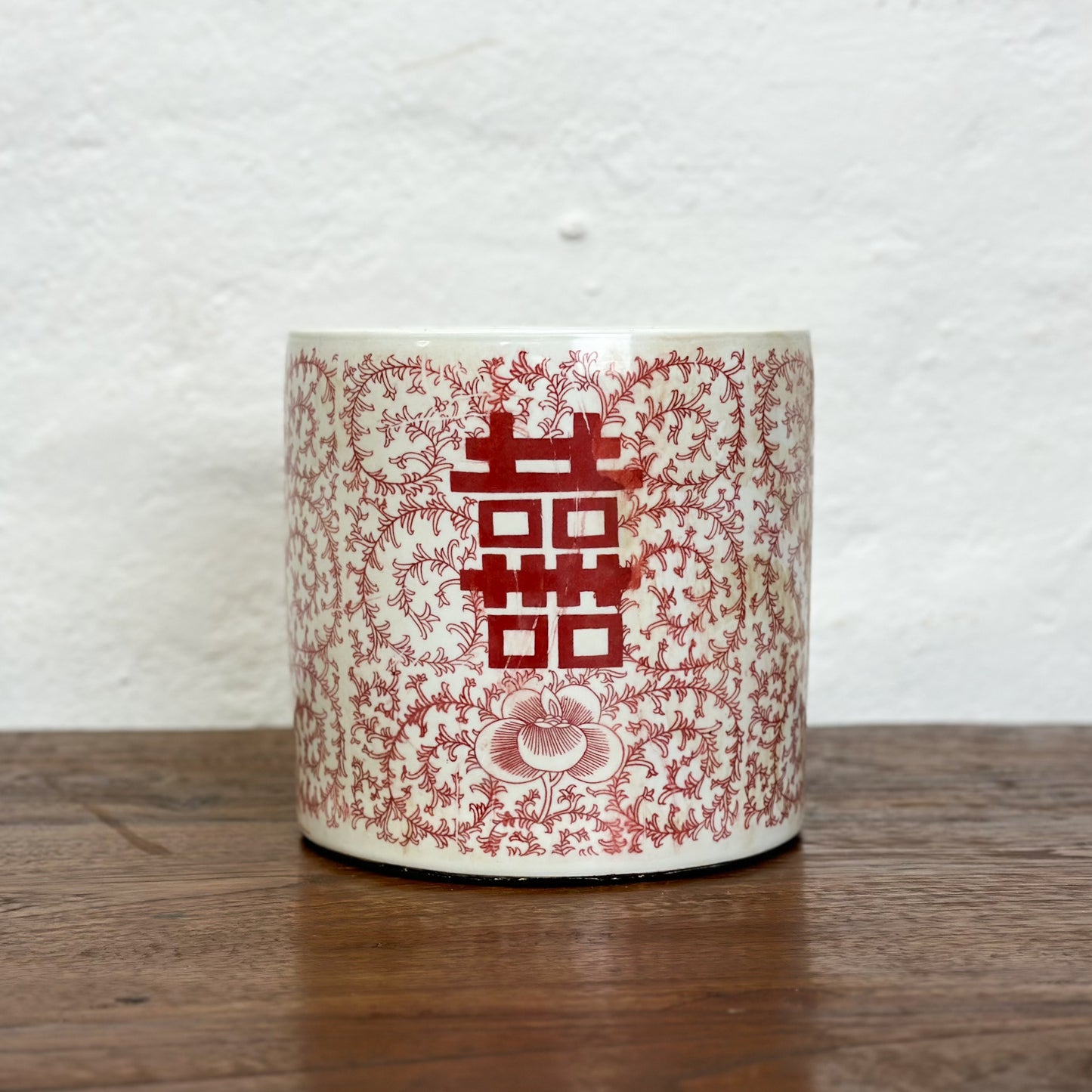 Vermillion Porcelain Paintbrush Holder