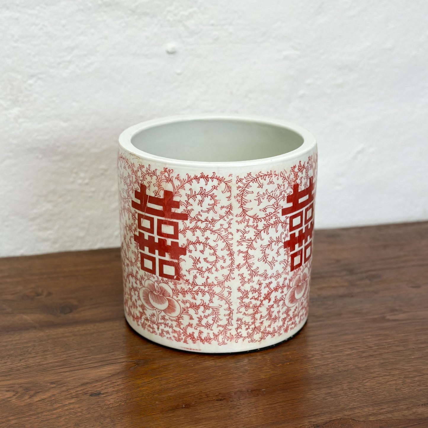 Vermillion Porcelain Paintbrush Holder