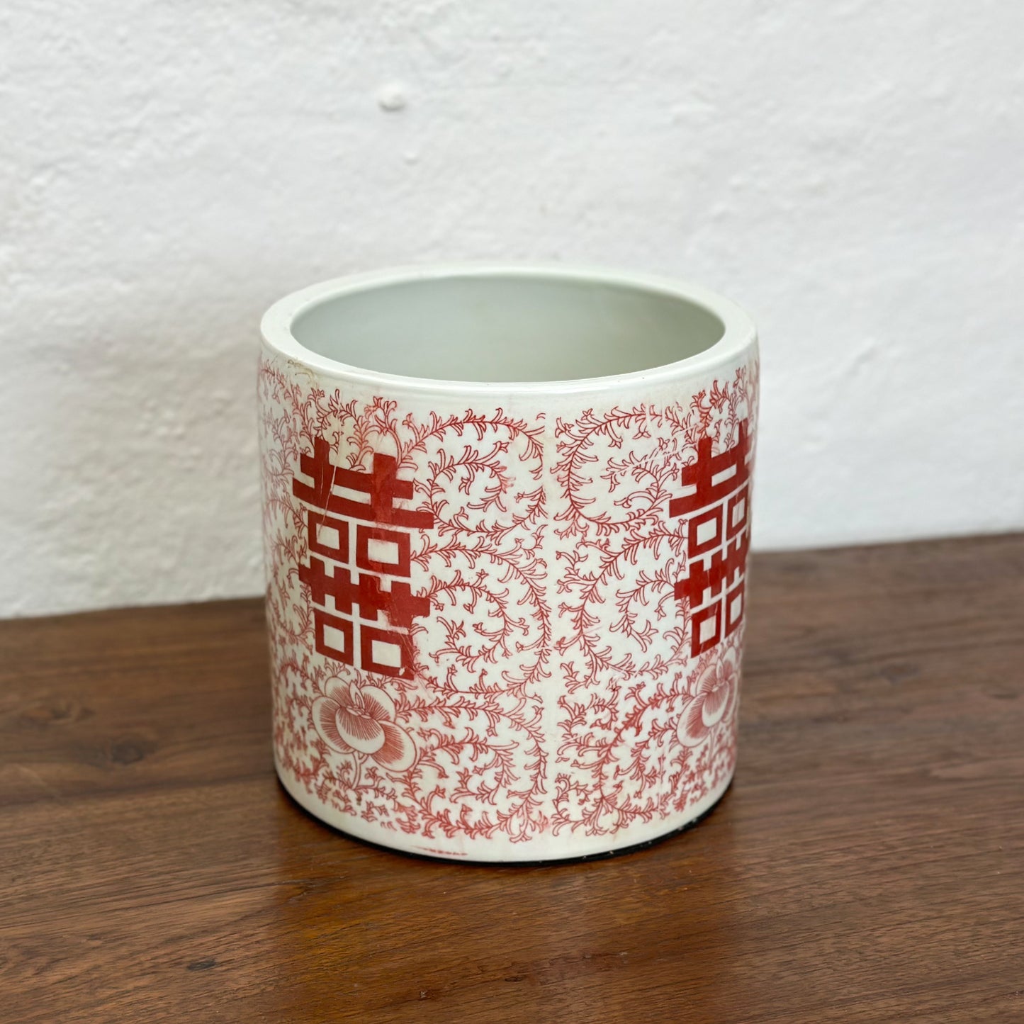 Vermillion Porcelain Paintbrush Holder