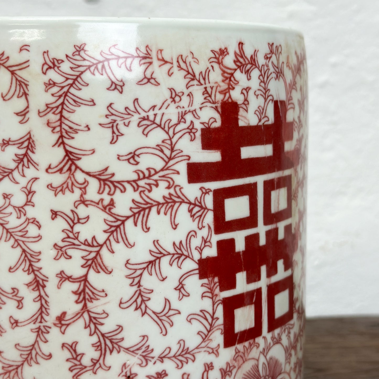 Vermillion Porcelain Paintbrush Holder