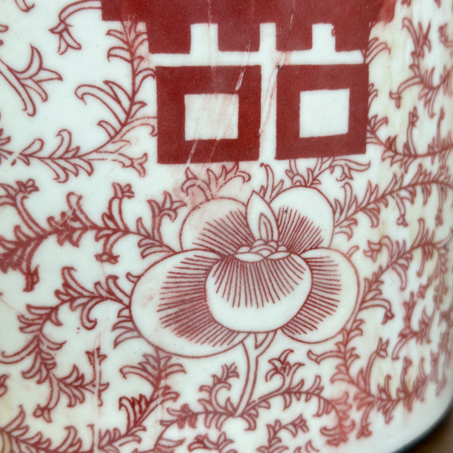 Vermillion Porcelain Paintbrush Holder