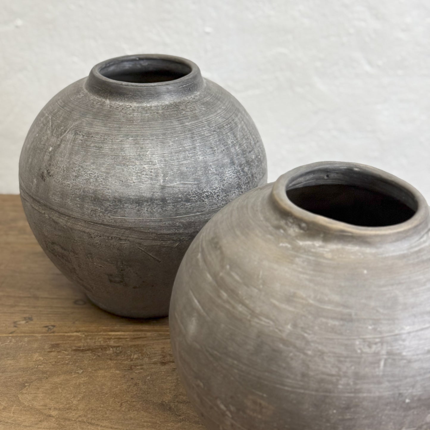 Round Earthenware Vase