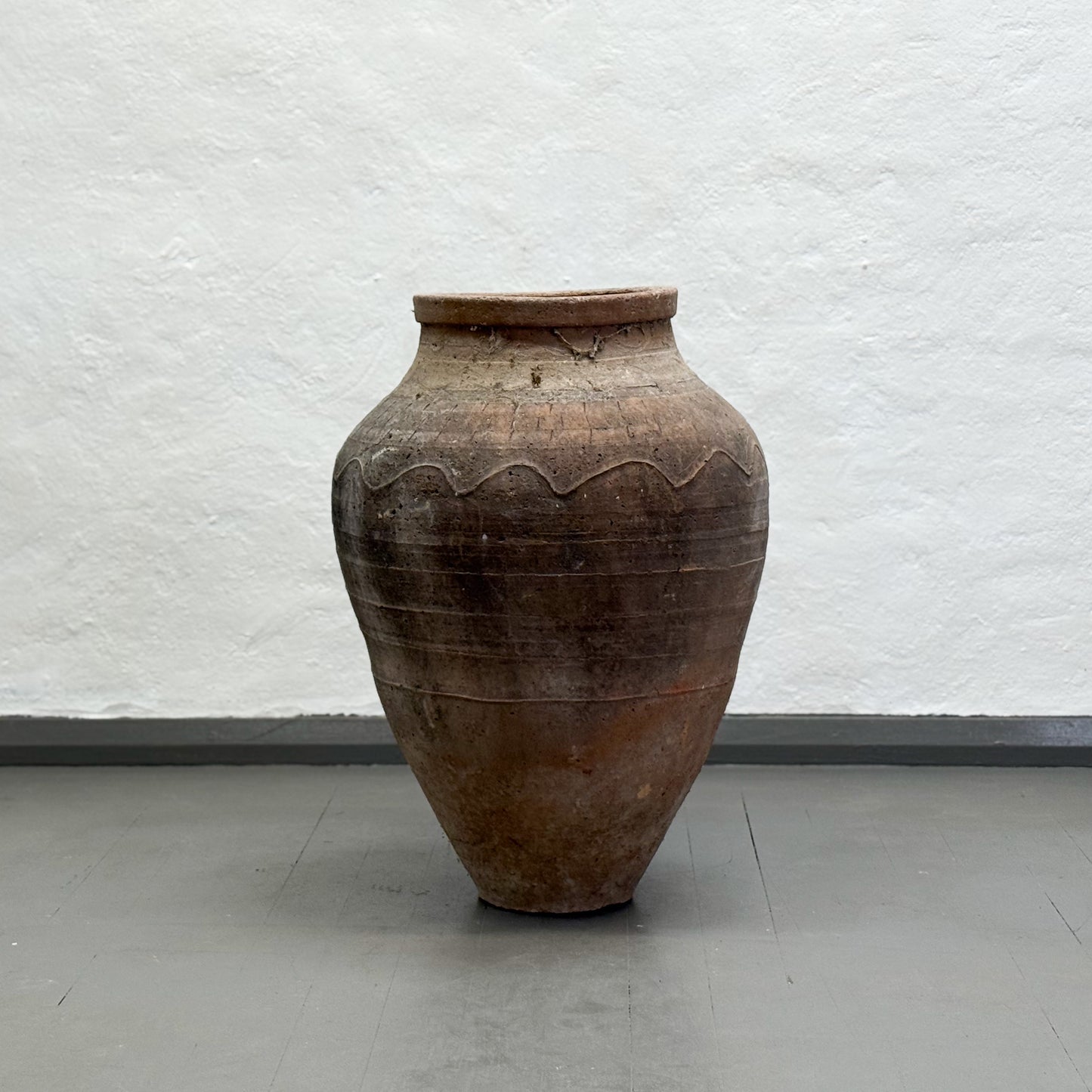 Vintage Turkish Ribbed Odemis Pot I
