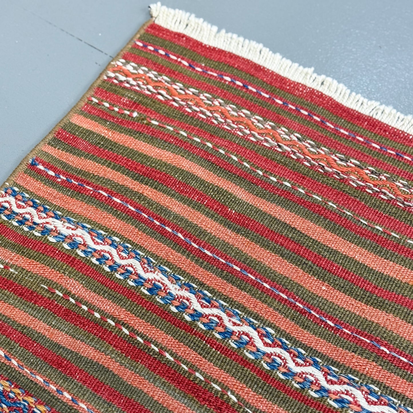 Vintage Cicim Kilim Turkish Rug
