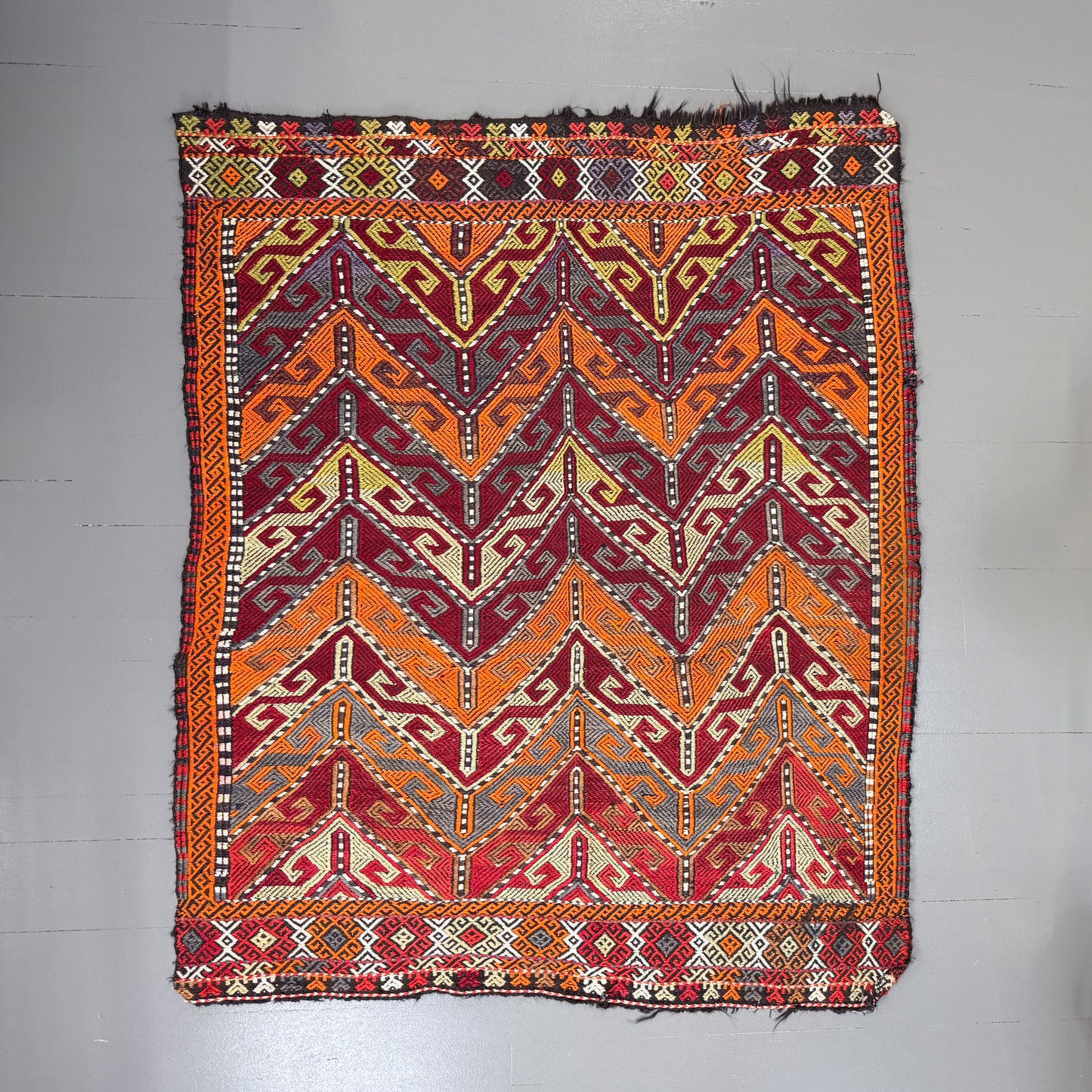 Vintage Cicim Kilim Anatolian Rug