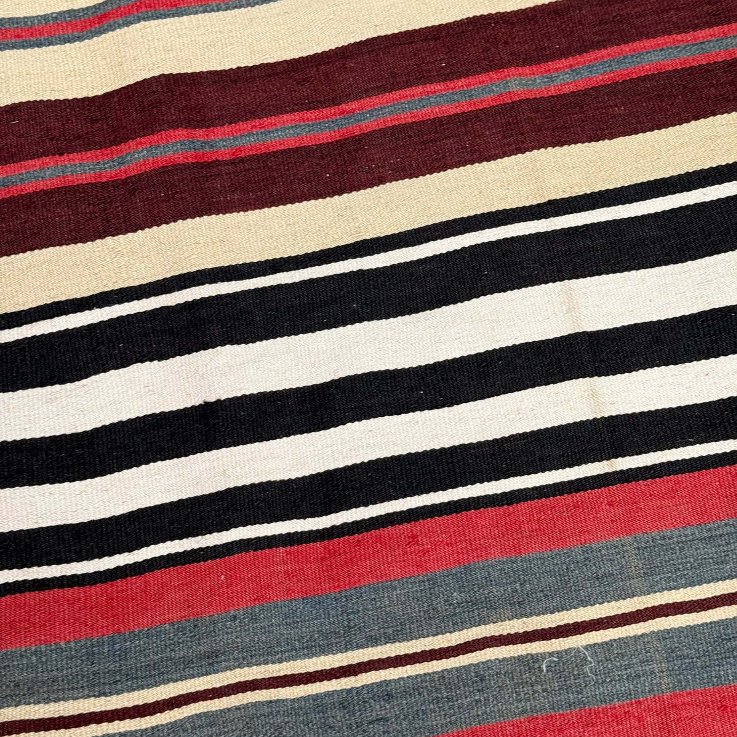 Alara Striped Vintage Turkish Rug