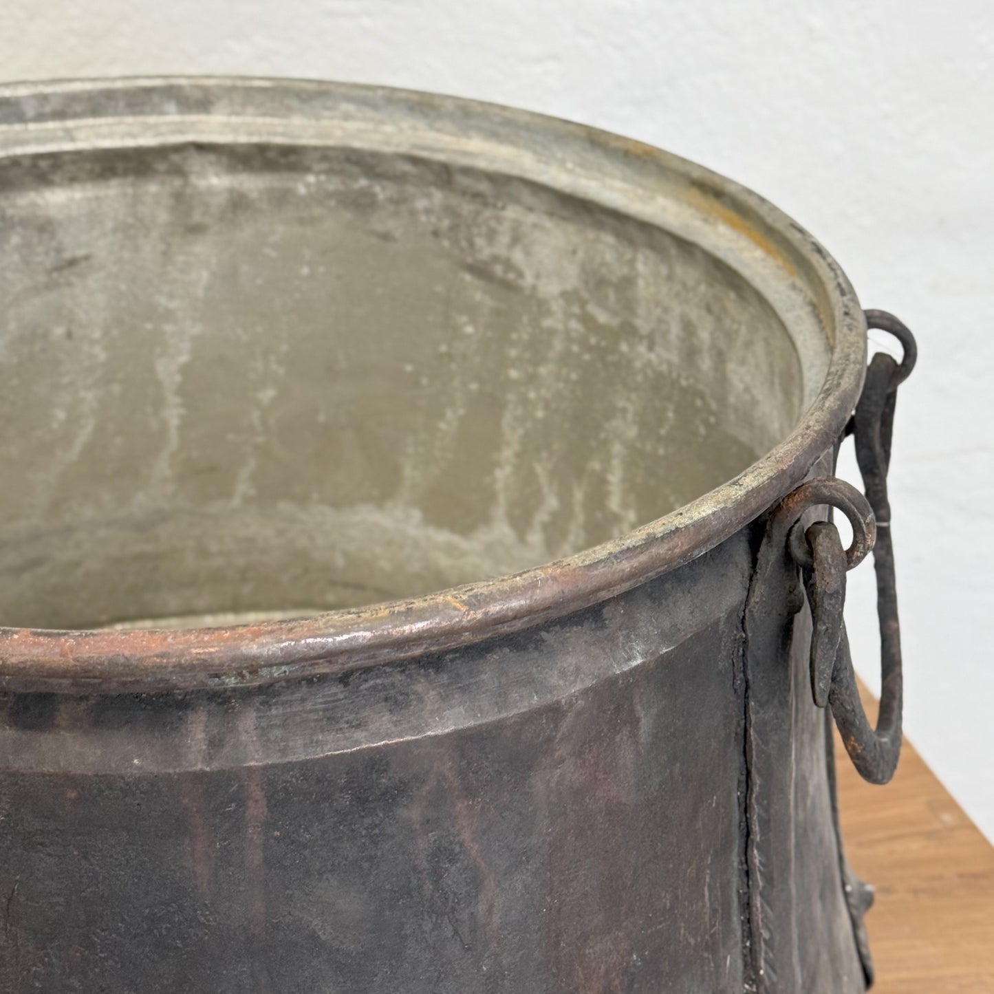 Vintage Copper Boiler Pot with Handles