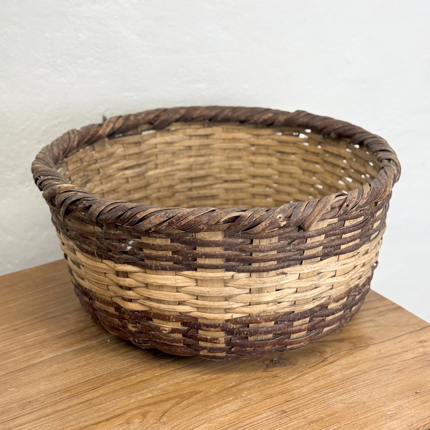 Vintage Wicker Harvest Basket I