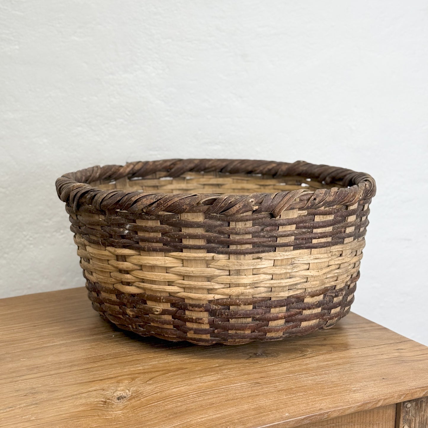 Vintage Wicker Harvest Basket I