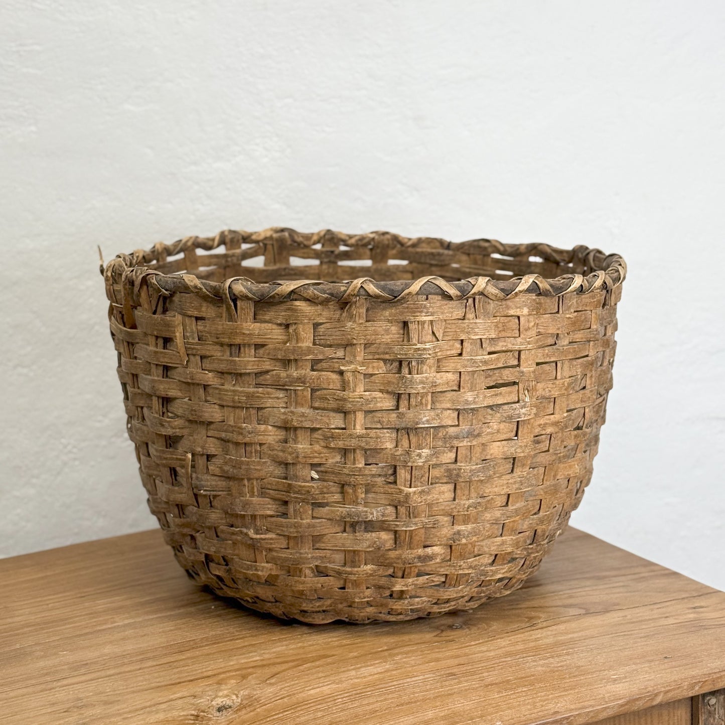 Vintage Wicker Harvest Basket II