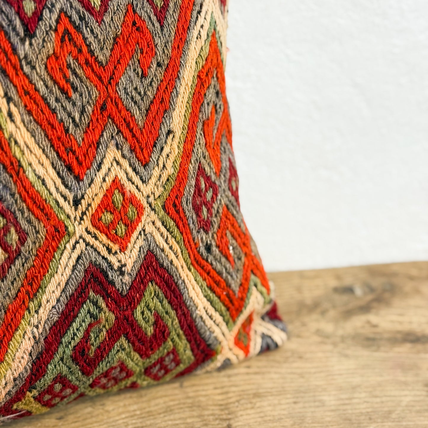 Old Kilim Rug Cushion XVII