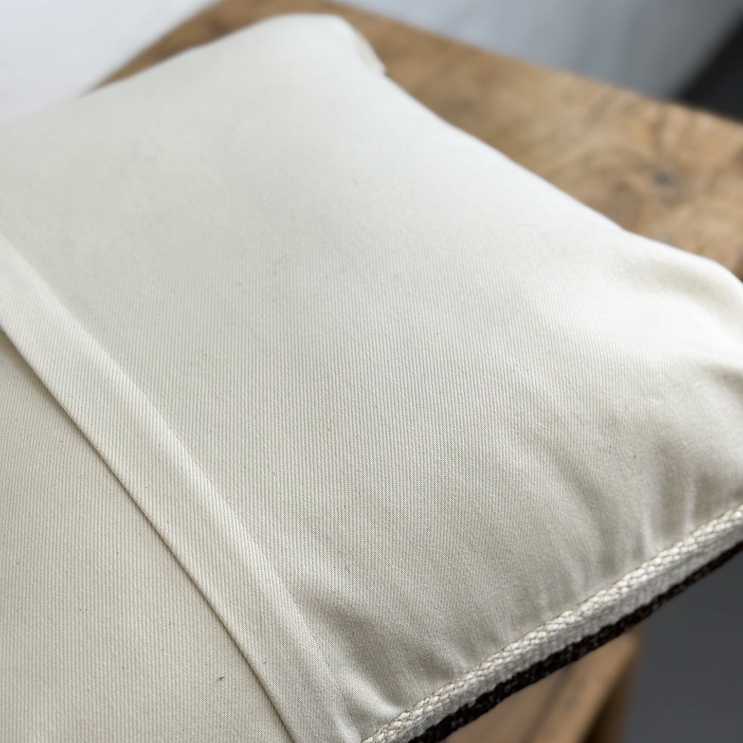 Striped Old Kilim Rug Cushion I