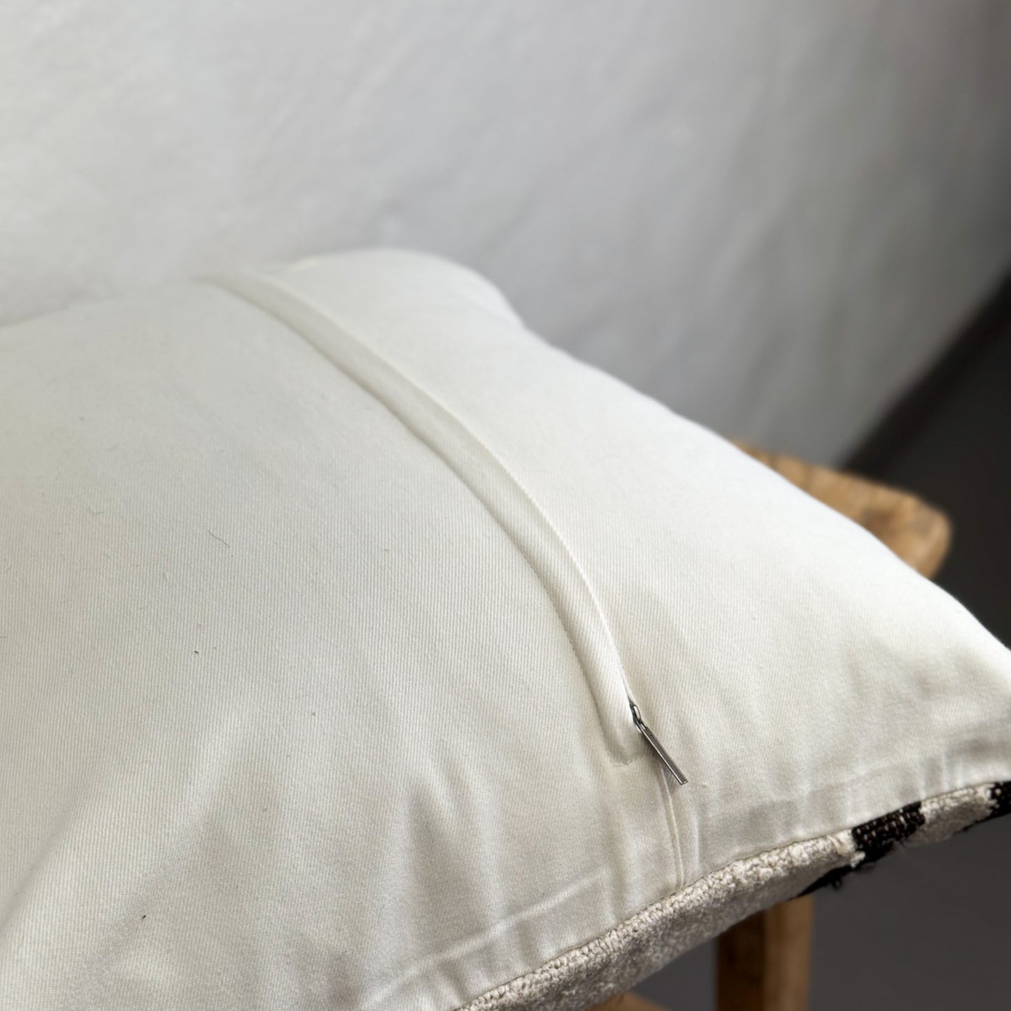 Striped Old Kilim Rug Cushion II