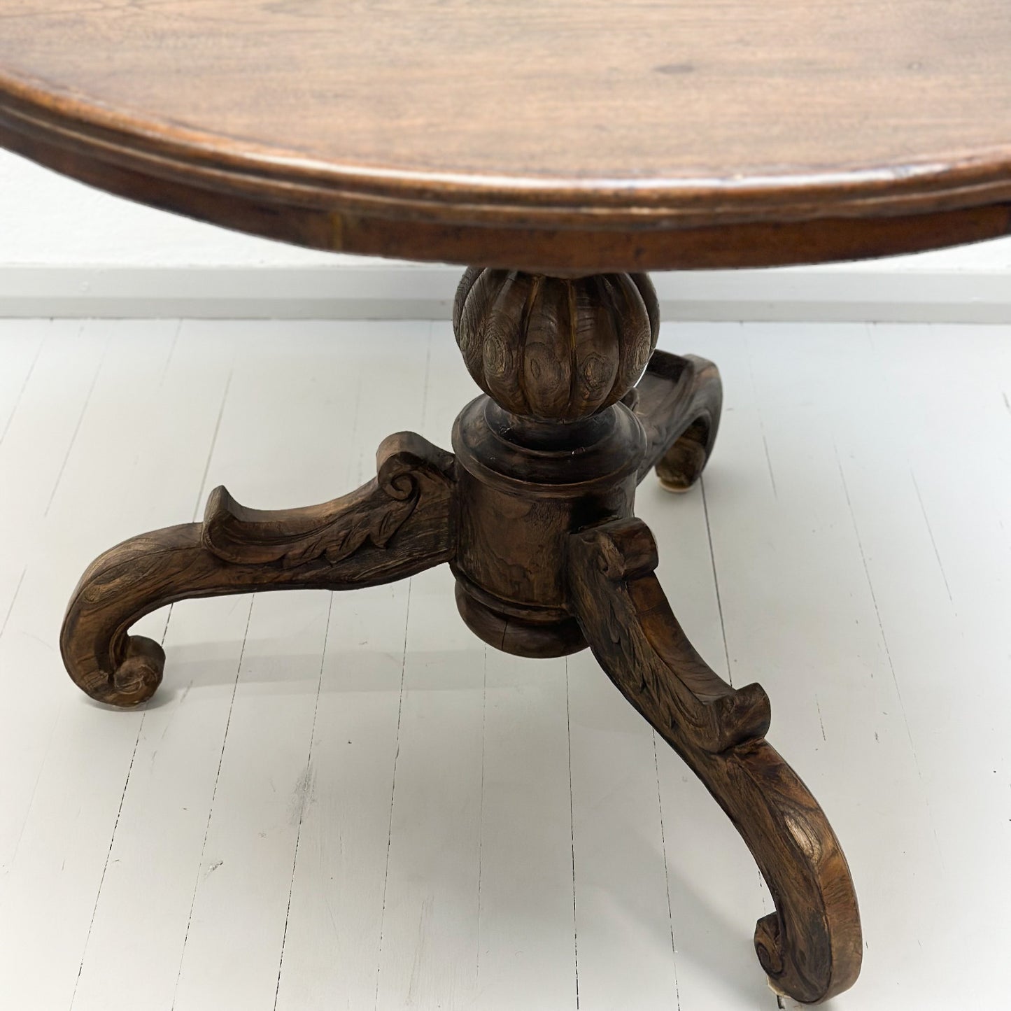 Antique Timber Pedestal Table