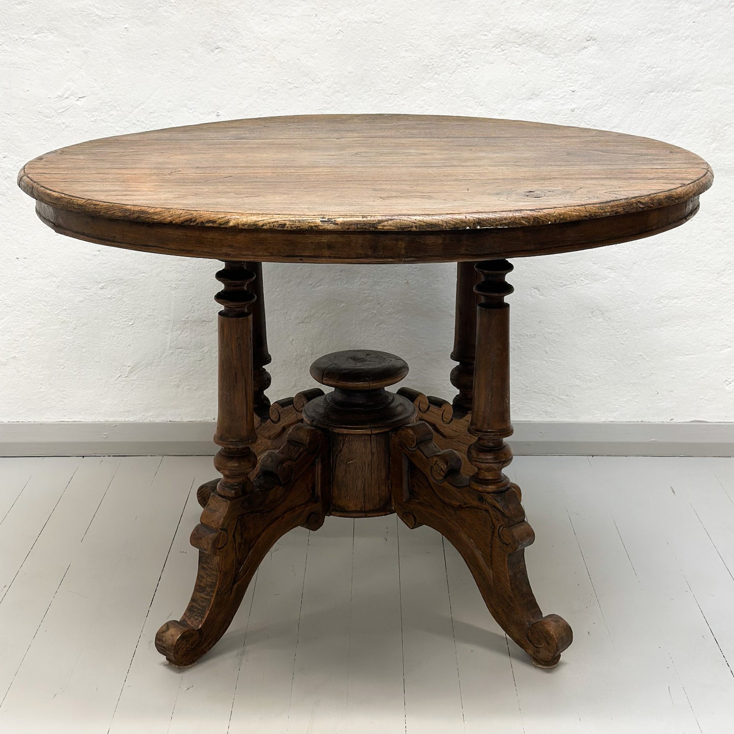 Vintage Round Teak Table