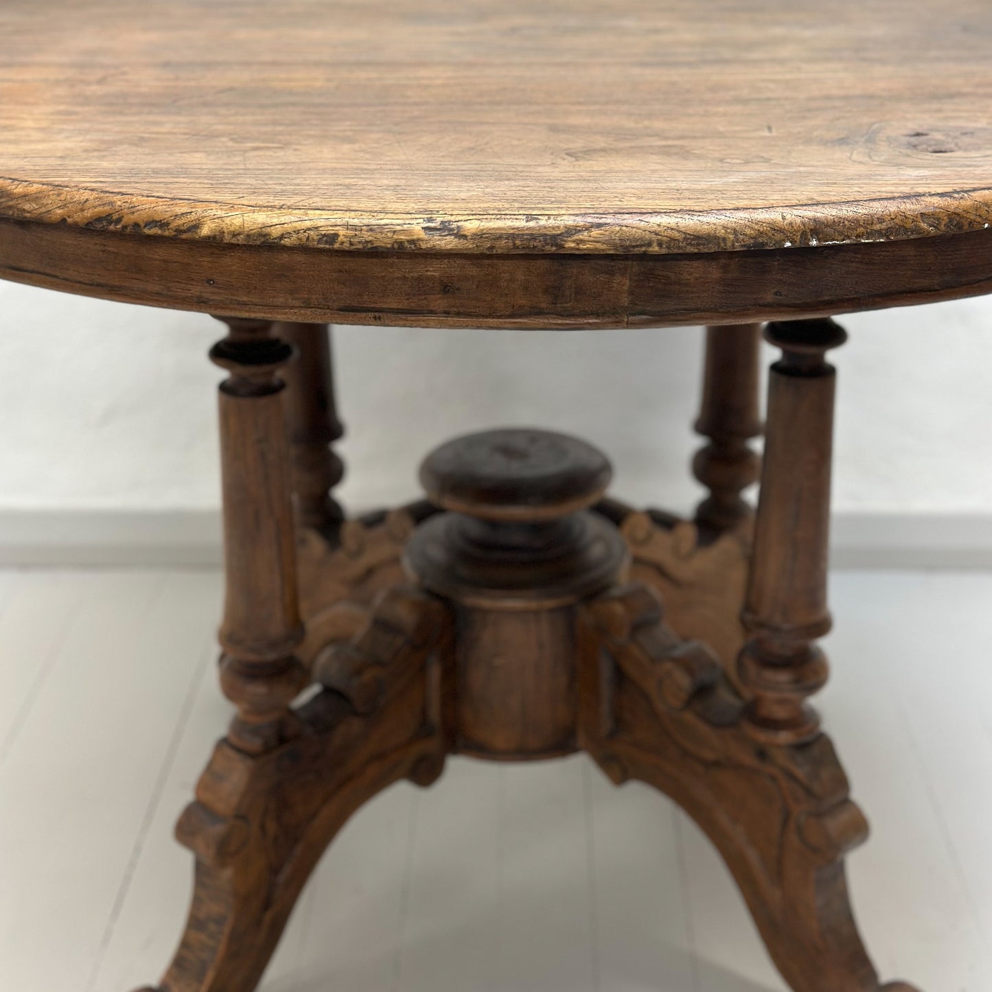 Vintage Round Teak Table