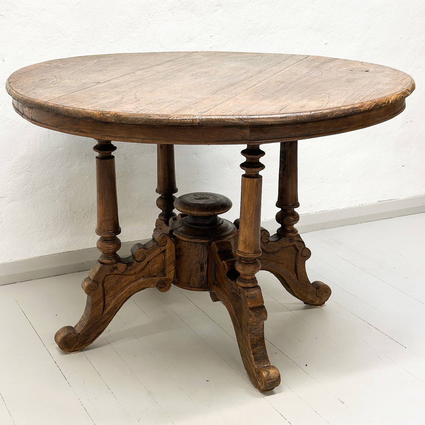 Vintage Round Teak Table