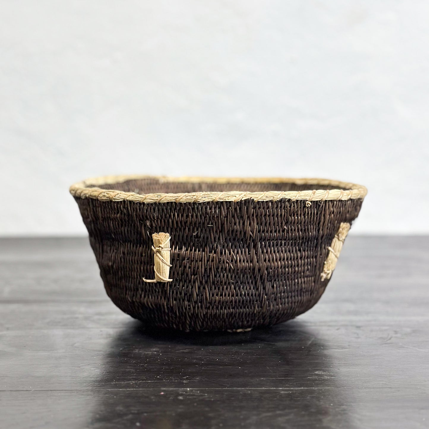 Vintage Makenge Basket Bowl - Zimbabwe