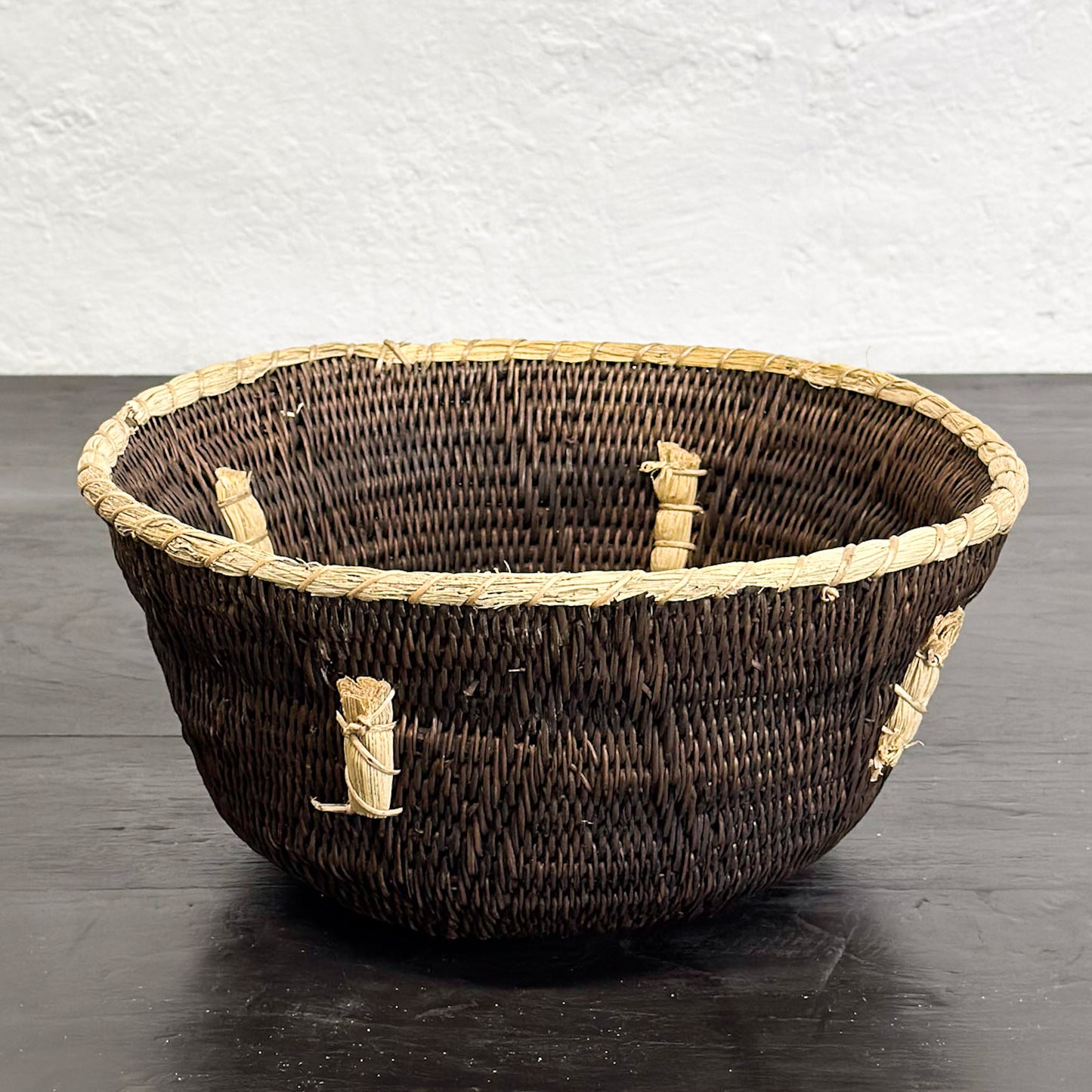 Vintage Makenge Basket Bowl - Zimbabwe