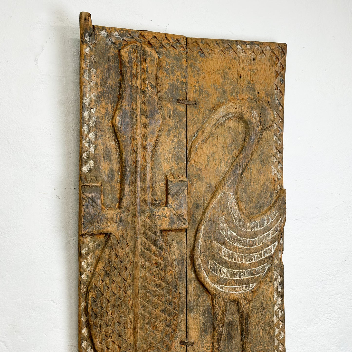 Vintage Baule Carved Door - Ivory Coast