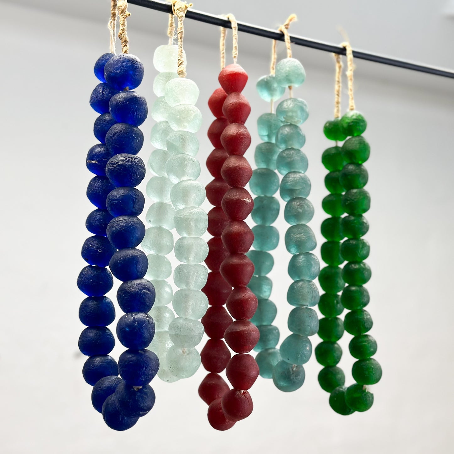 Assorted-Recycled-Glass-Trade-Beads-Ghana-Africa-African