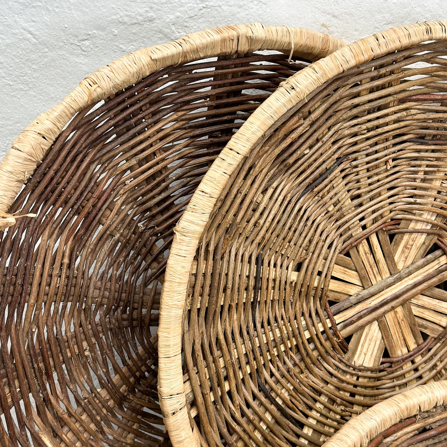 Vintage Round Tutsi Basket - Rwanda