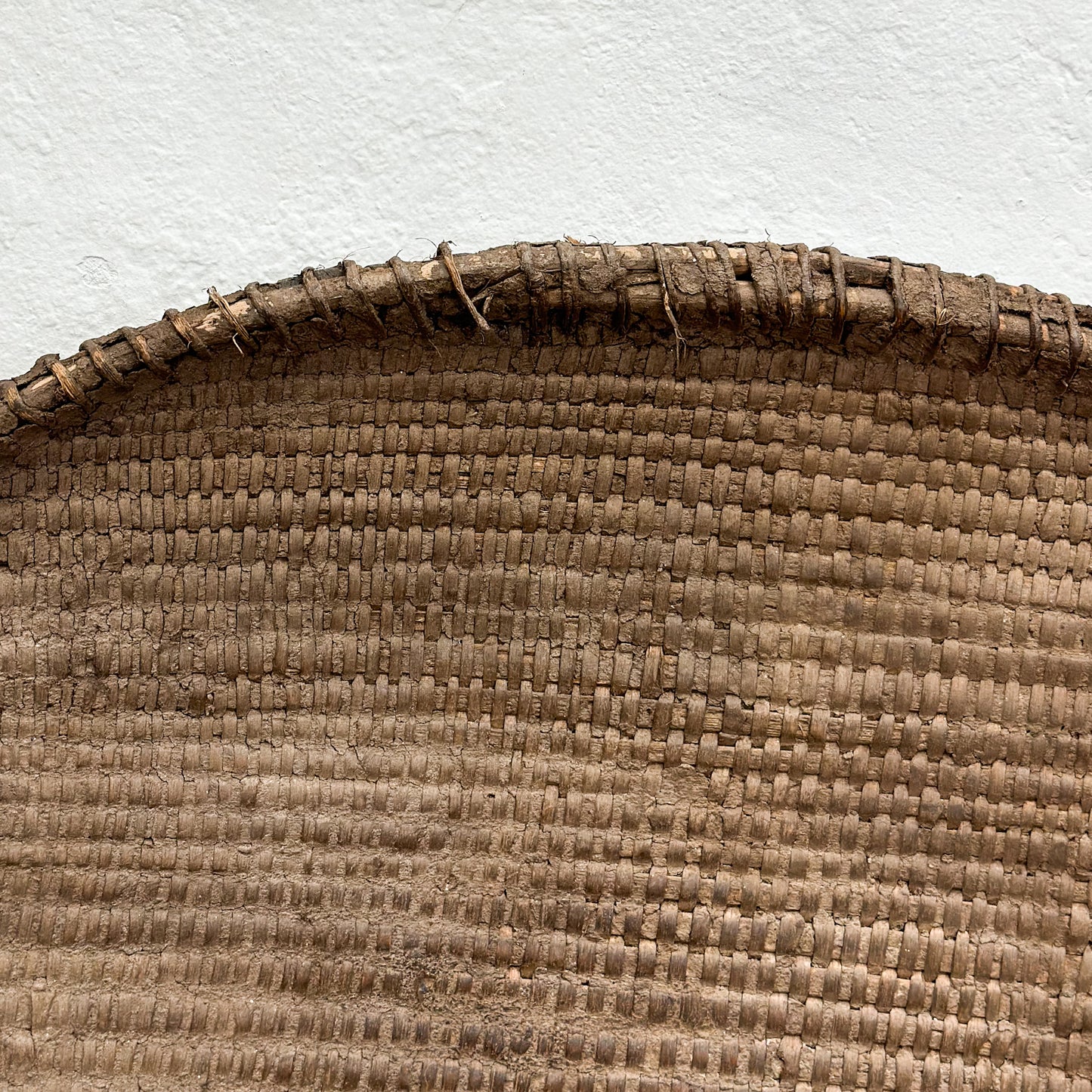 Vintage Oval Tutsi Winnowing Basket - Rwanda