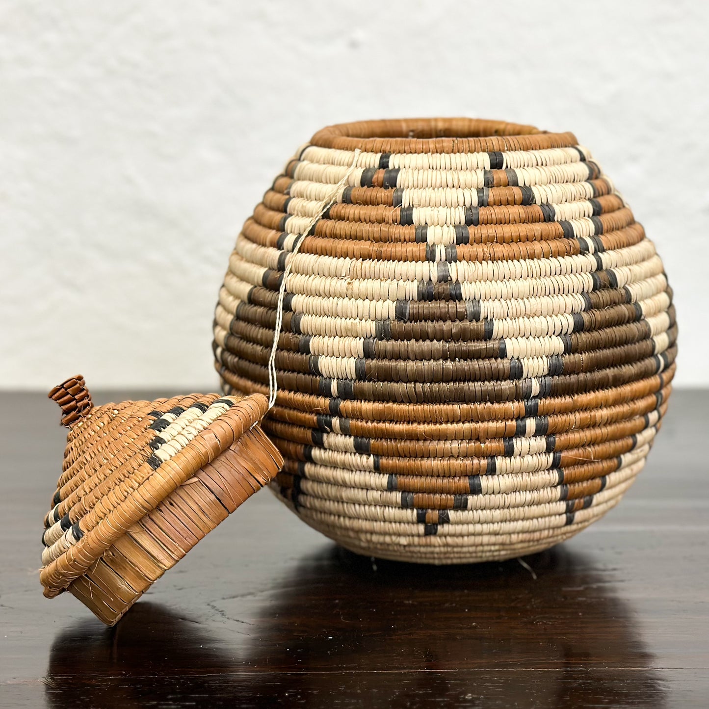 Zulu Basket with Lid - South Africa