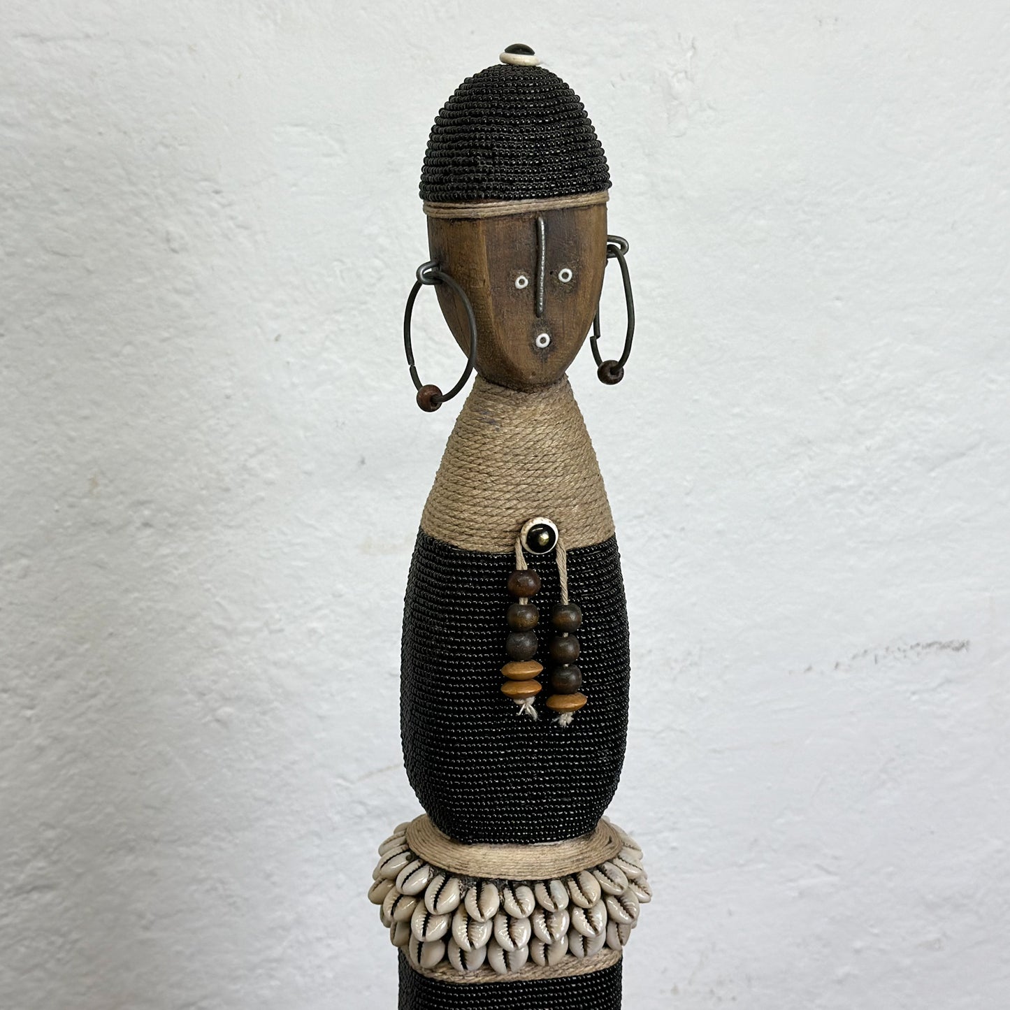 Large Black Namji Doll - Cameroon