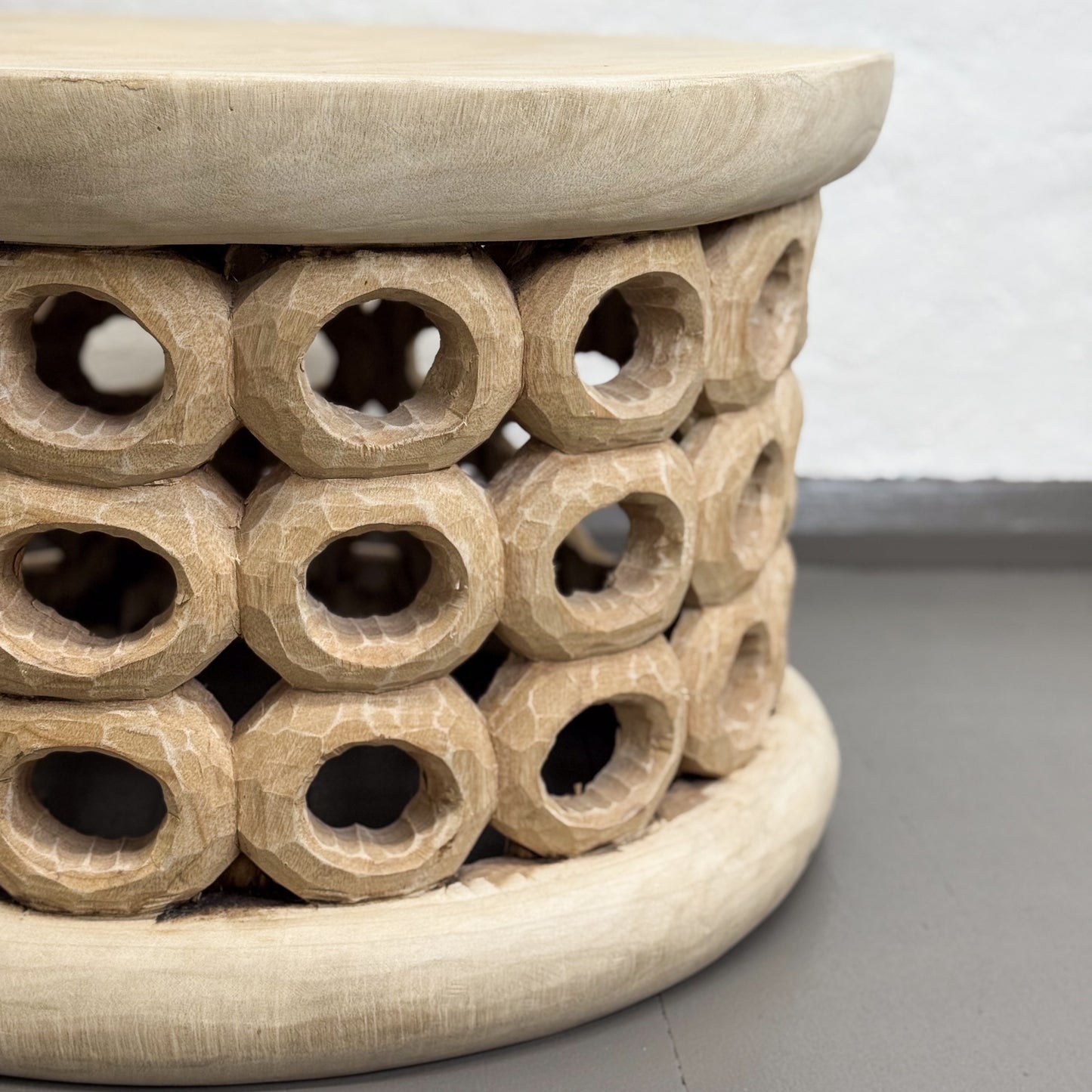 Natural Donut Stool - Cameroon