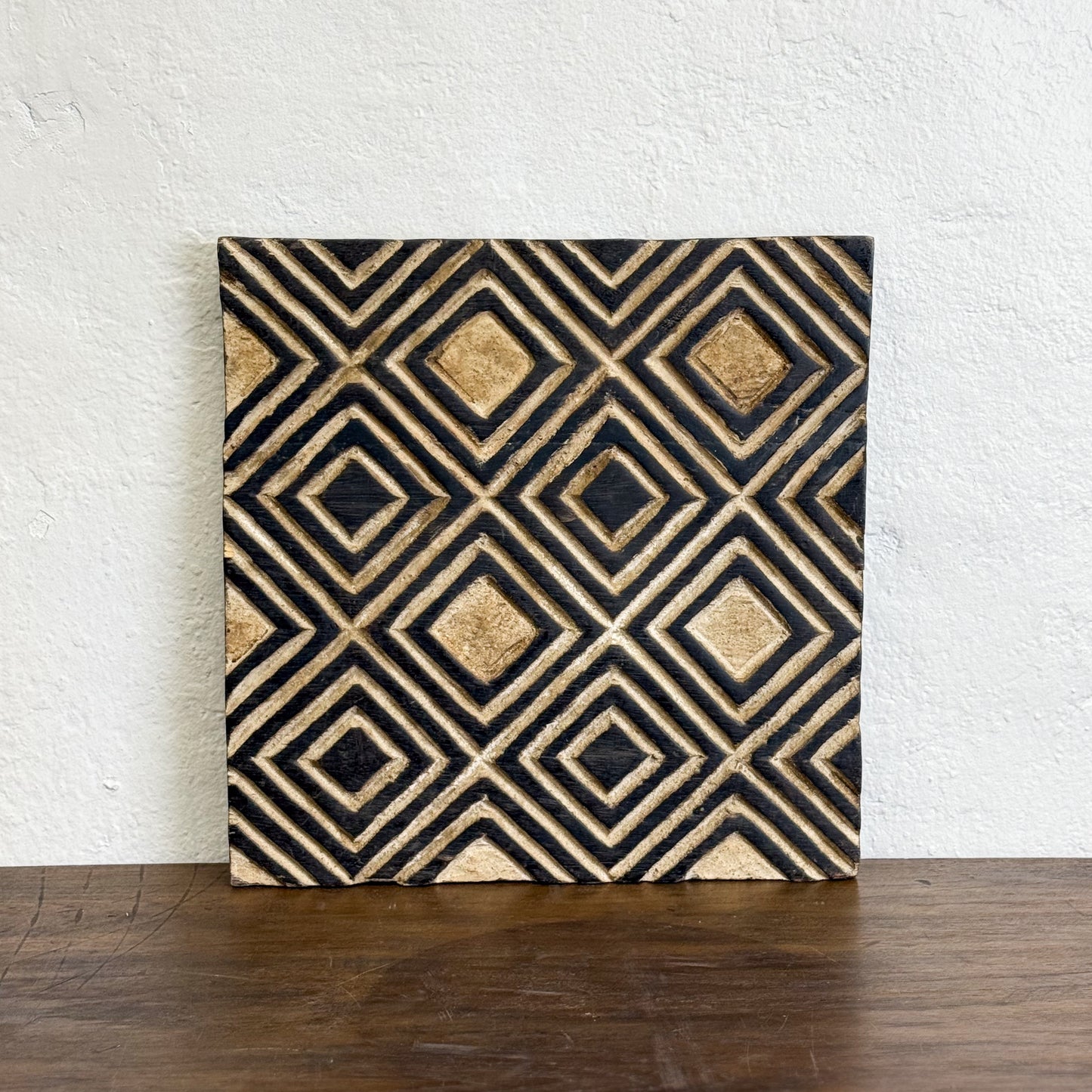 Carved Square Shield II - Cameroon
