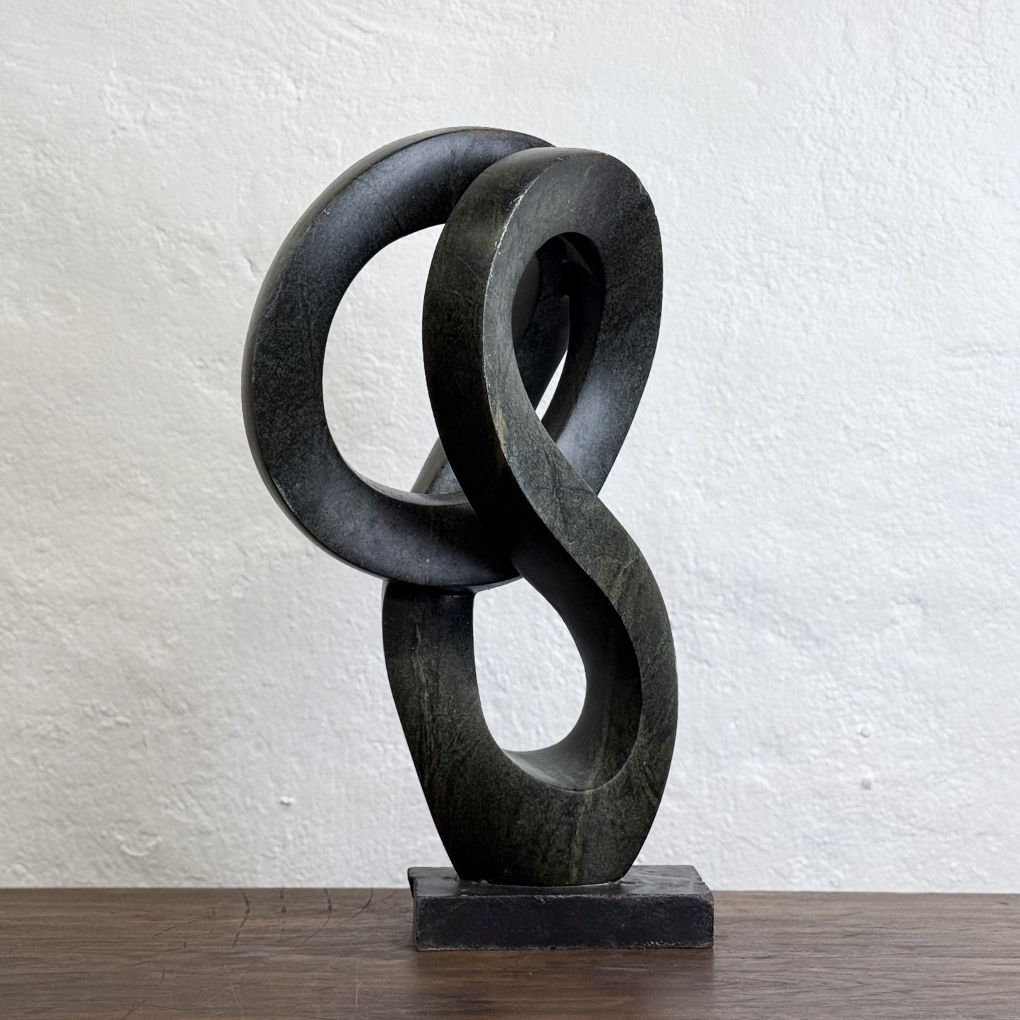 Infinity Serpentine Stone Sculpture - Zimbabwe