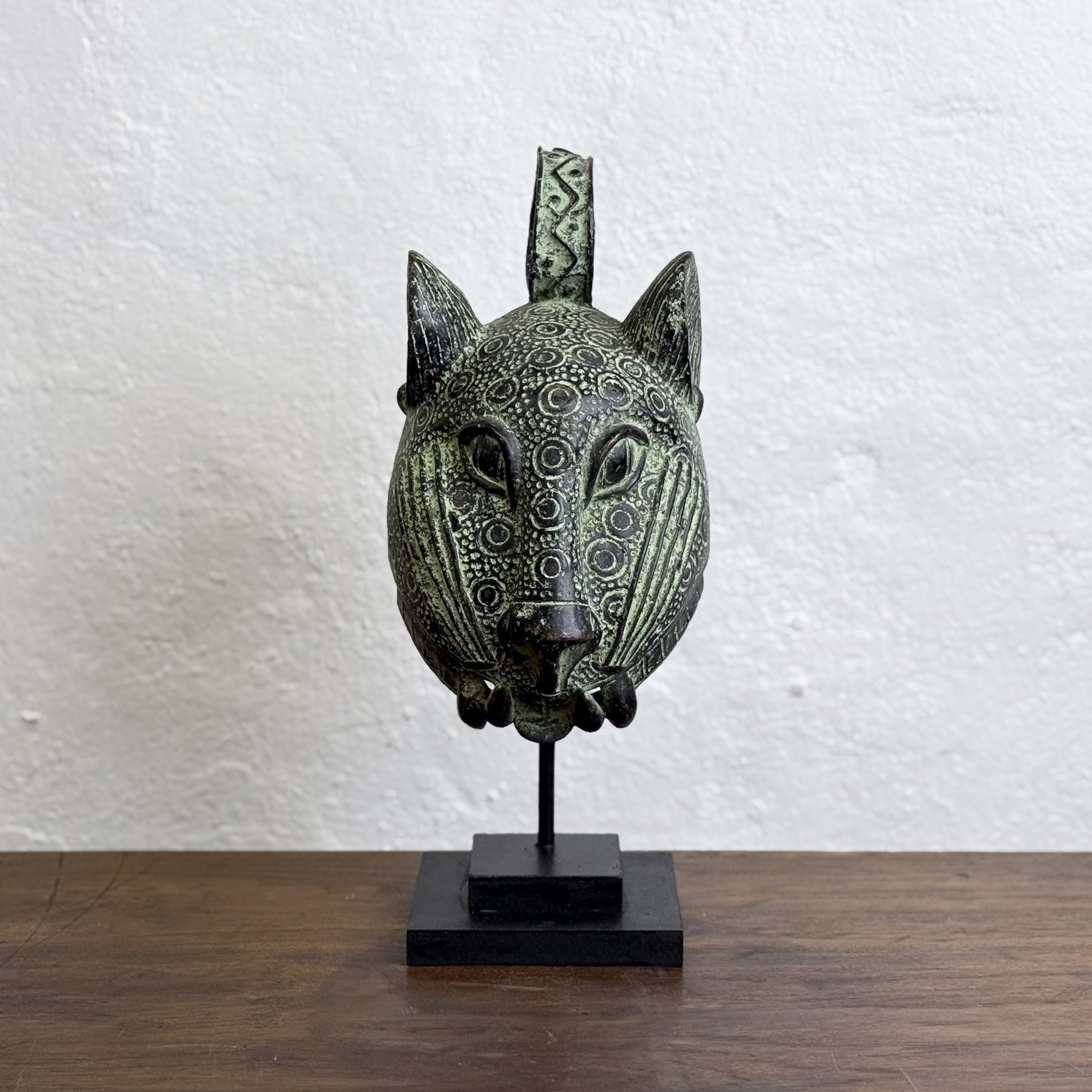 Bronze Leopard Head I - Benin