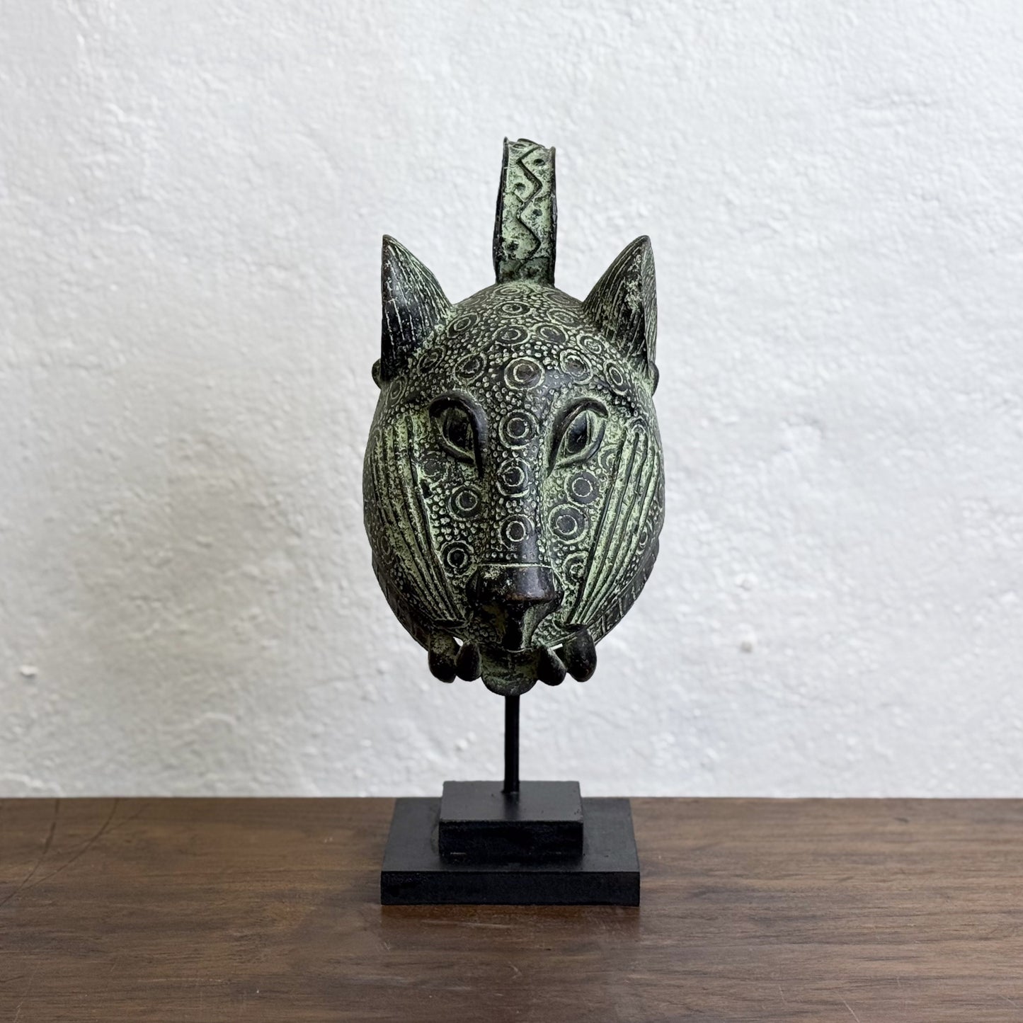 Bronze Leopard Head I - Benin