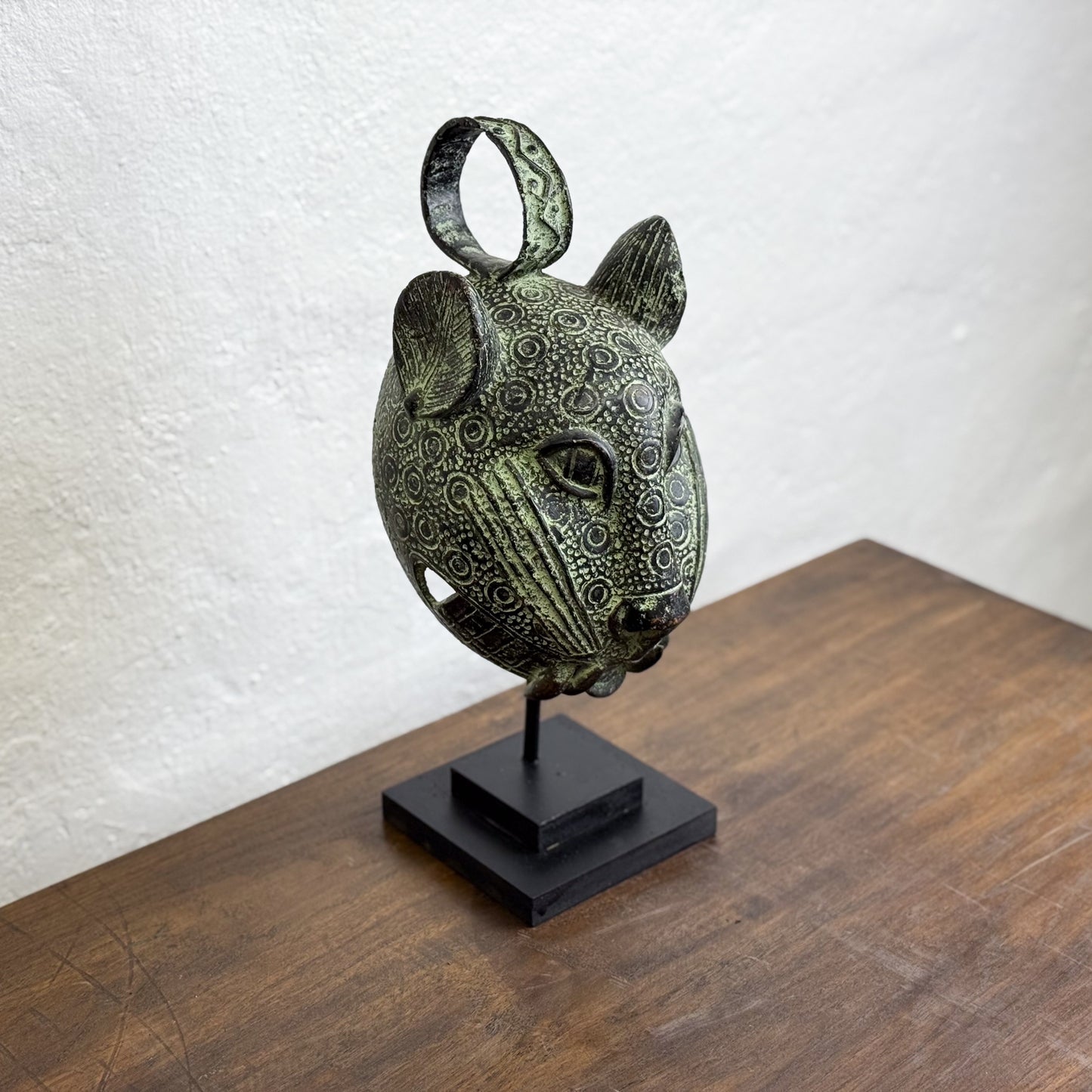 Bronze Leopard Head I - Benin