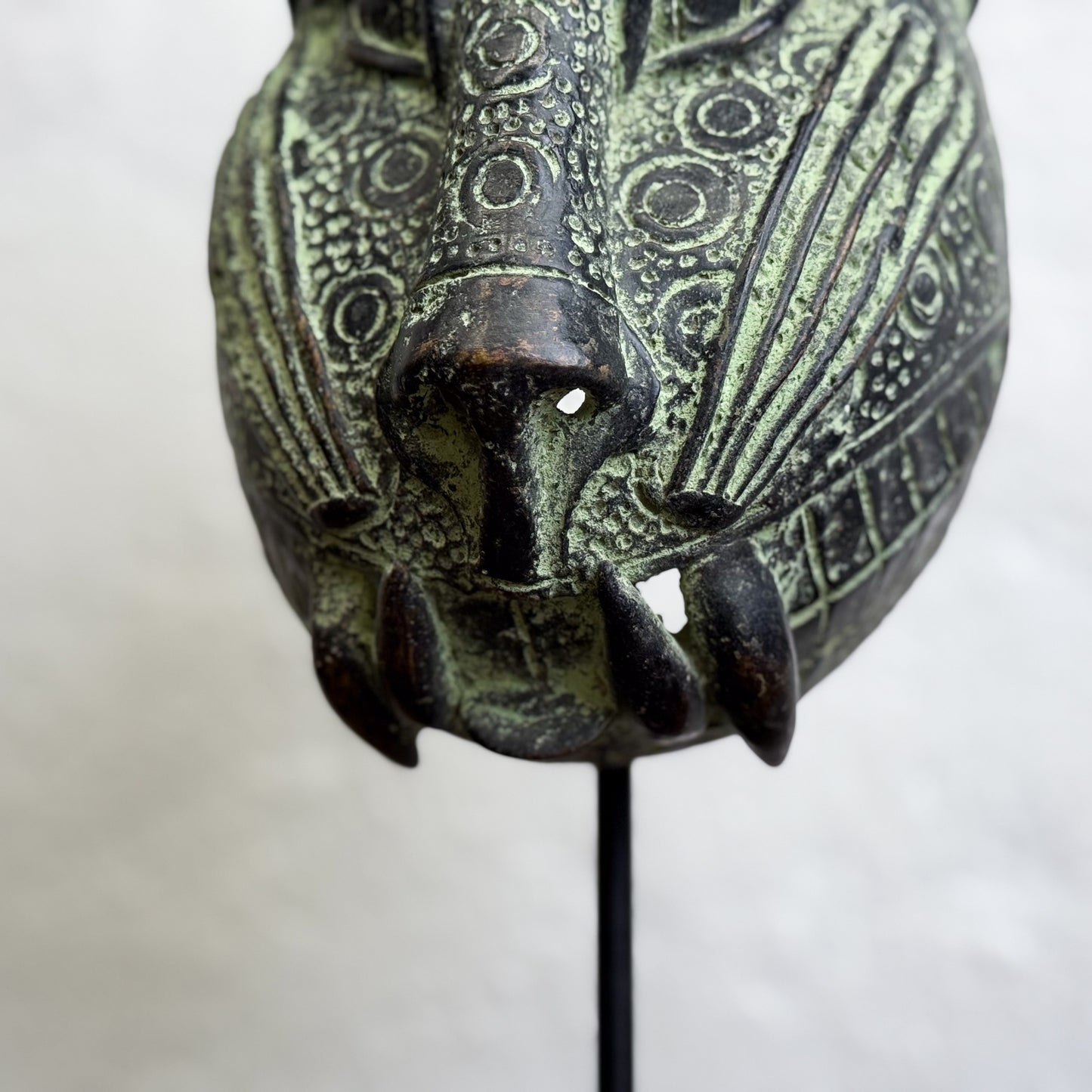 Bronze Leopard Head I - Benin