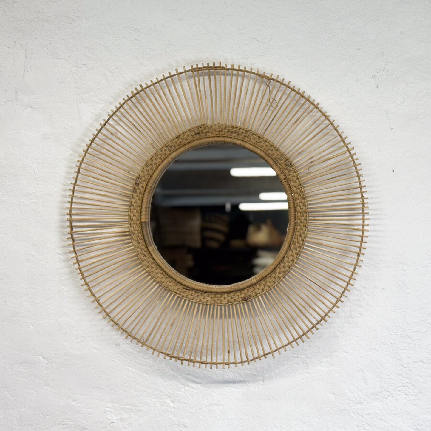 Round Cane Mirror - Malawi