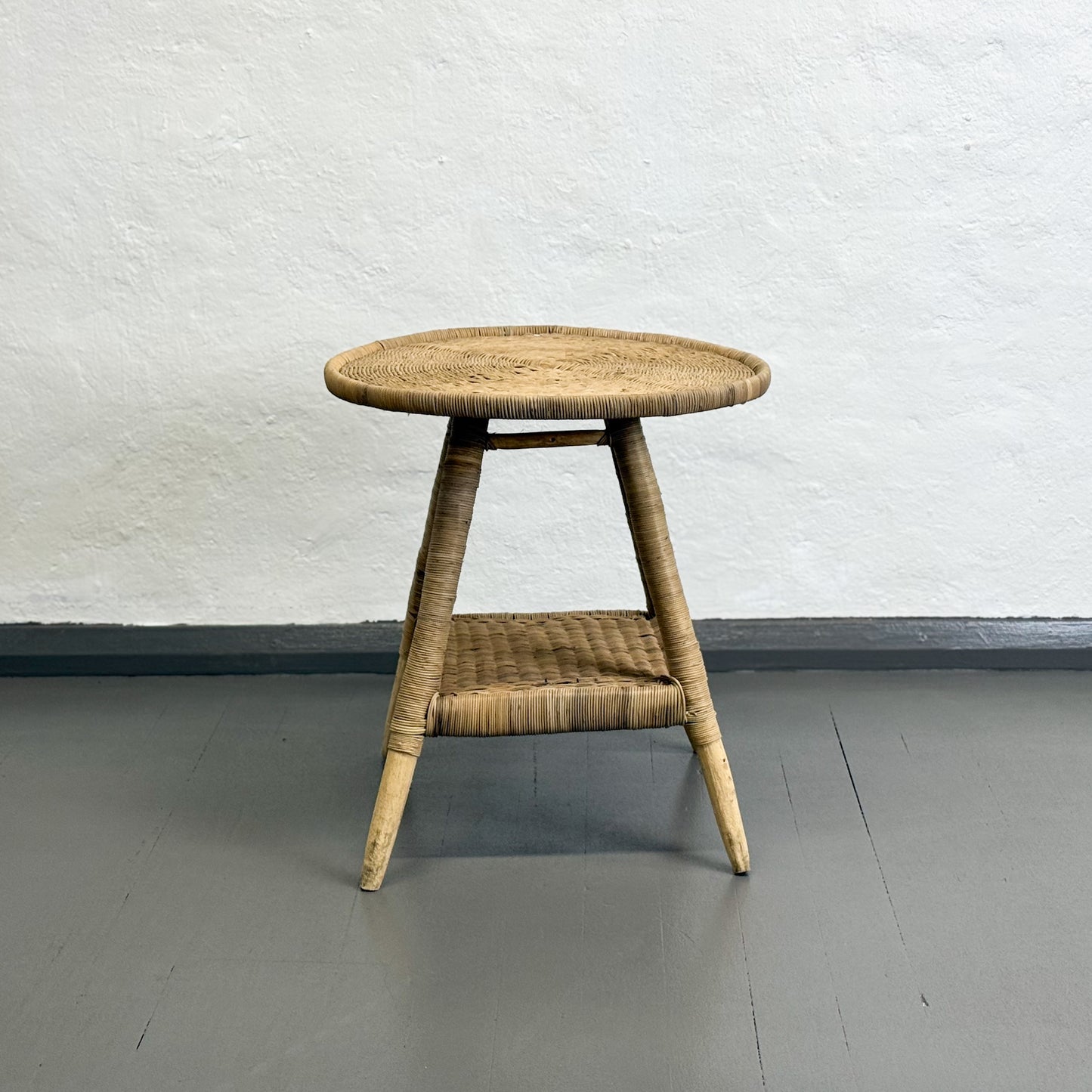 Round Cane Side Table - Malawi