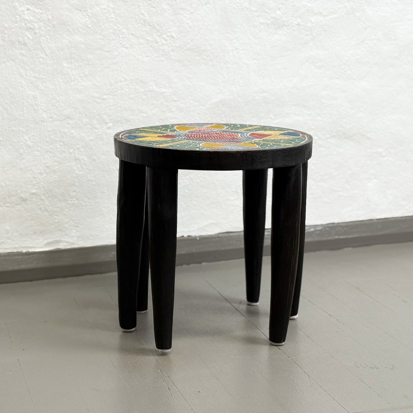 Painted Nupe Stool I - Nigeria