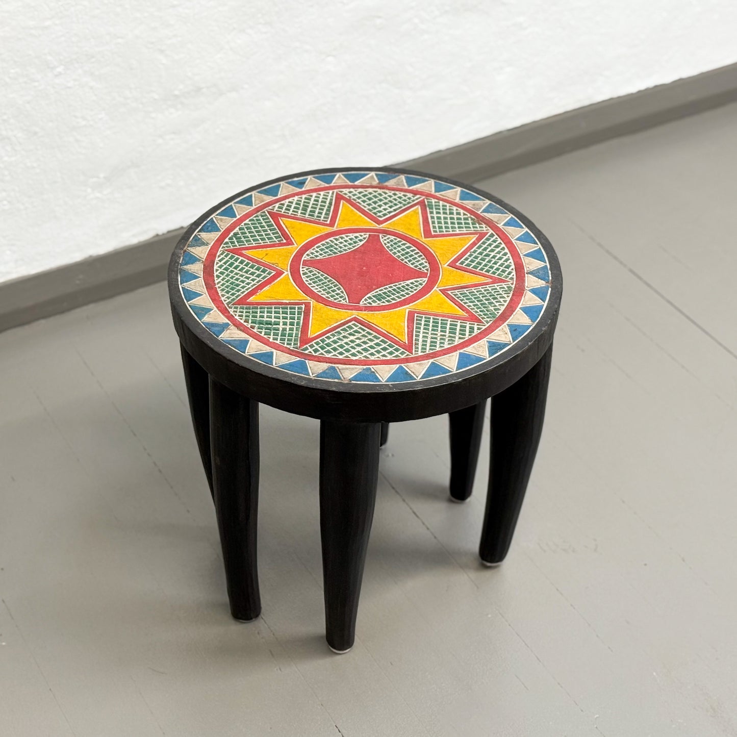 Painted Nupe Stool II - Nigeria