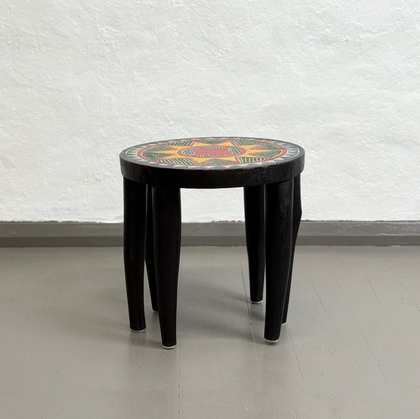 Painted Nupe Stool II - Nigeria