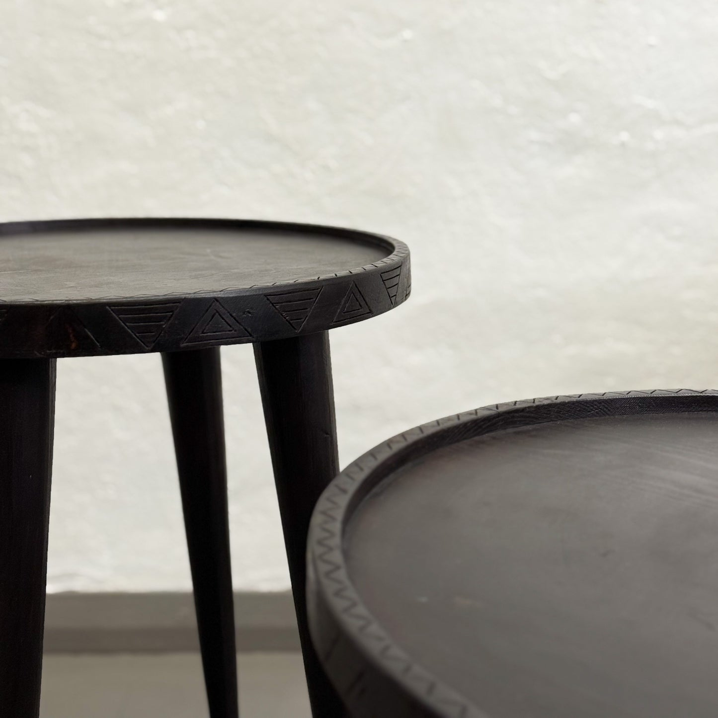Carved Tray Table - Ethiopia
