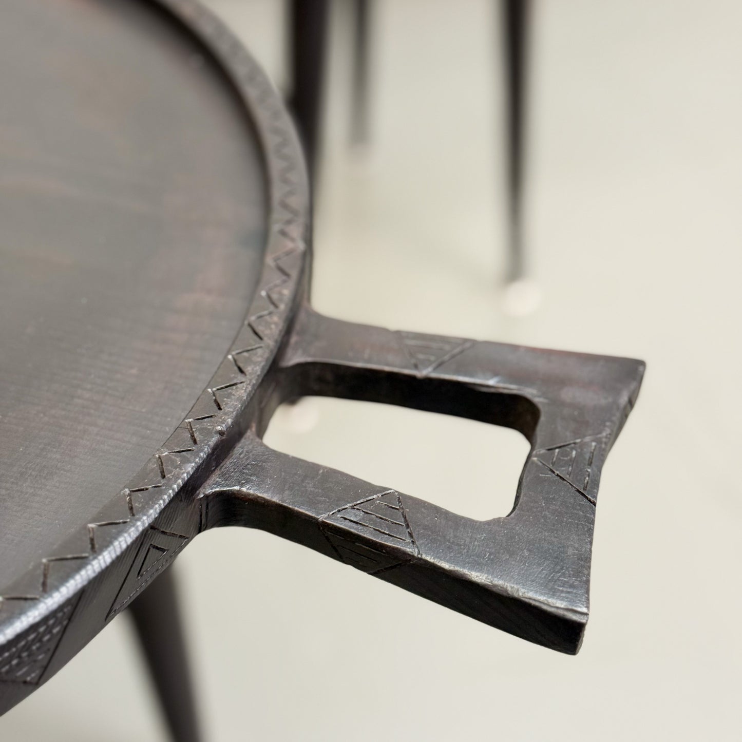 Carved Tray Table - Ethiopia
