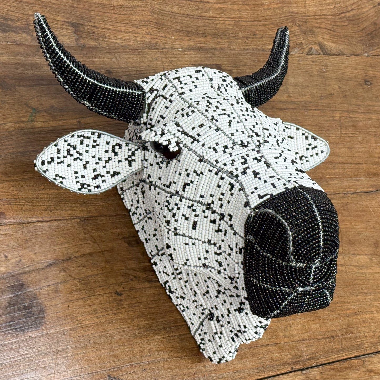 Beaded Cow Head