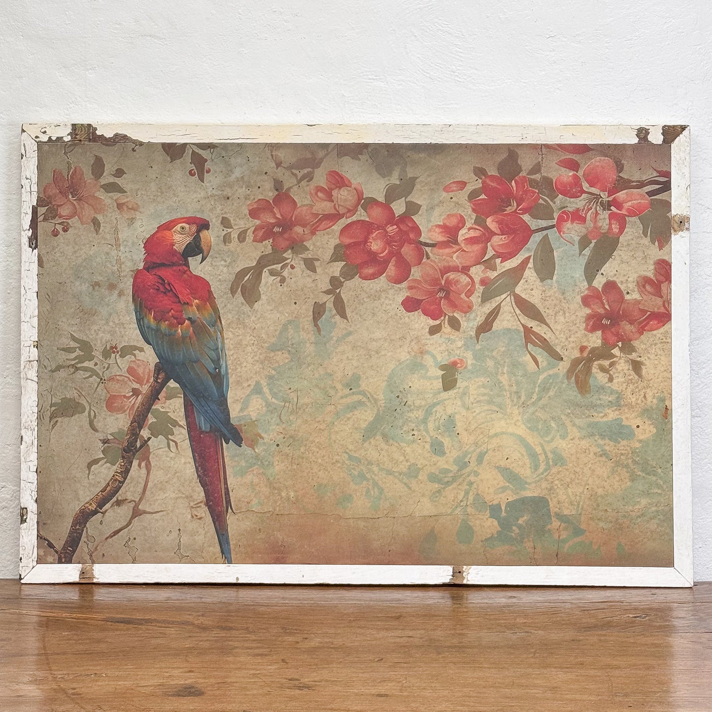 Scarlet Macaw on Branch Print
